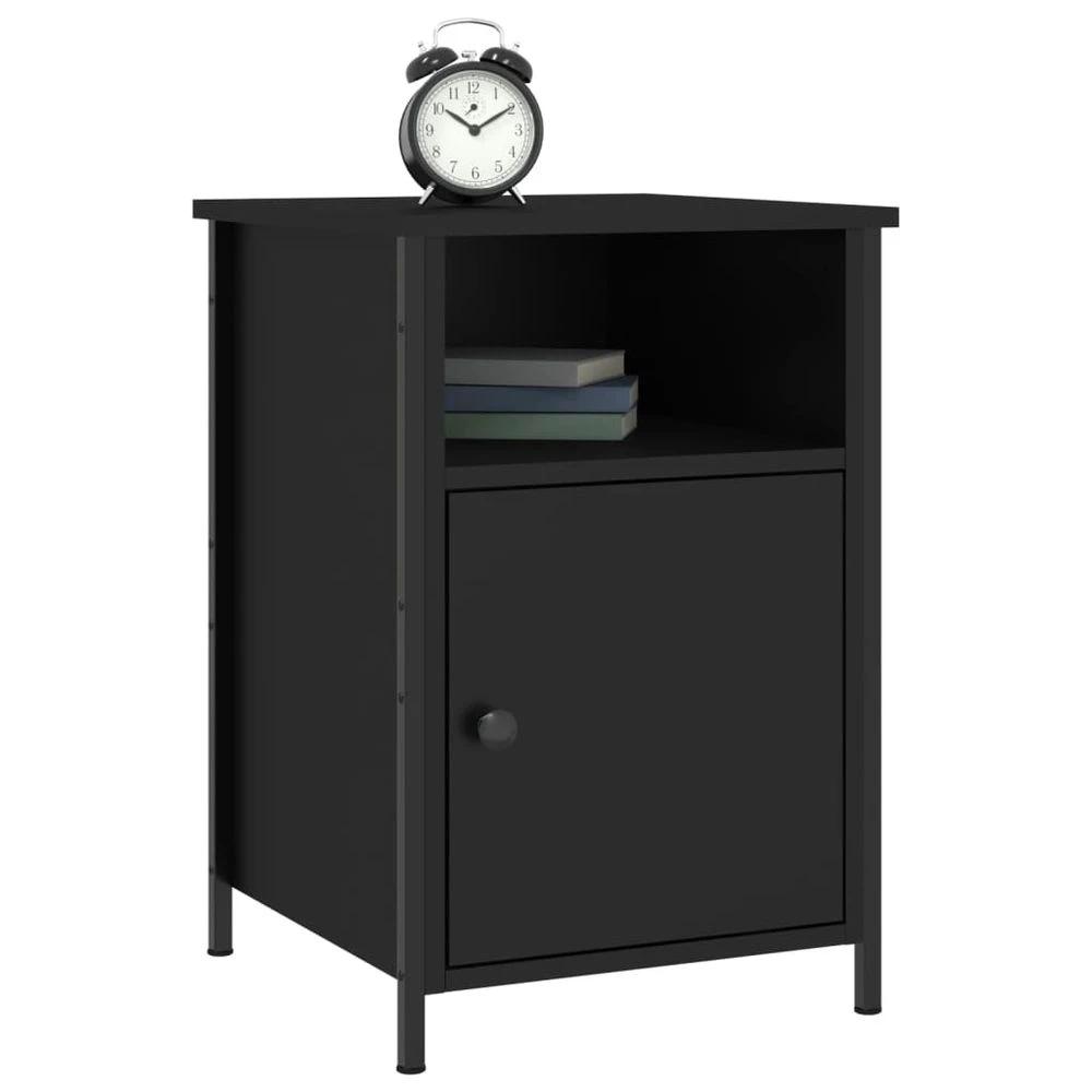 Bedside Cabinet Black 40x42x60 cm vidaXL Engineered Wood by vidaXL