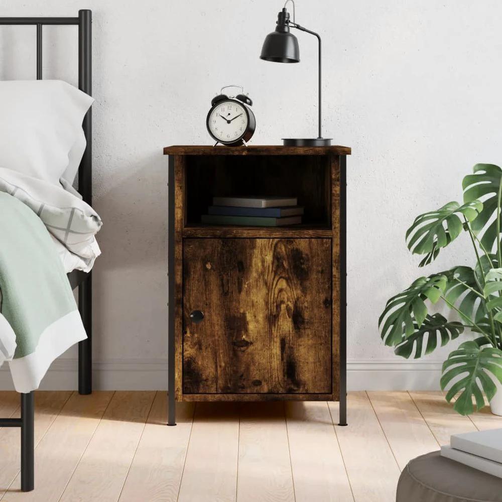 Bedside Cabinet Black 40x42x60 cm vidaXL Engineered Wood by vidaXL