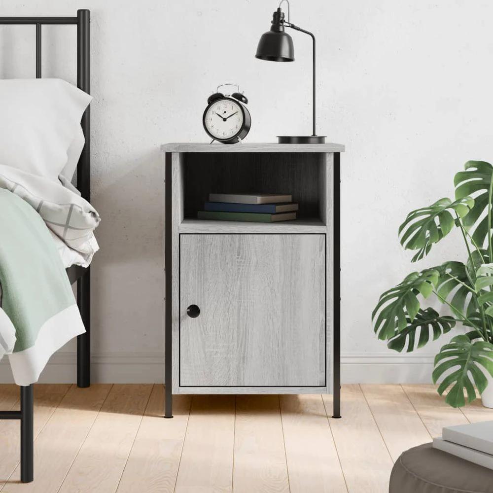 Bedside Cabinet Black 40x42x60 cm vidaXL Engineered Wood by vidaXL