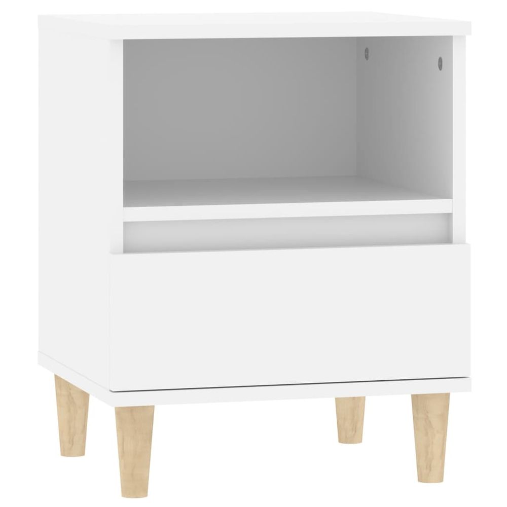 Bedside Cabinet White 40x35x50 cm vidaXL by vidaXL