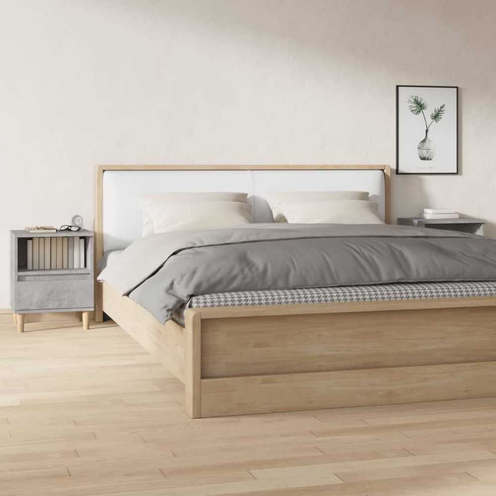 Bedside Cabinet White 40x35x50 cm vidaXL by vidaXL