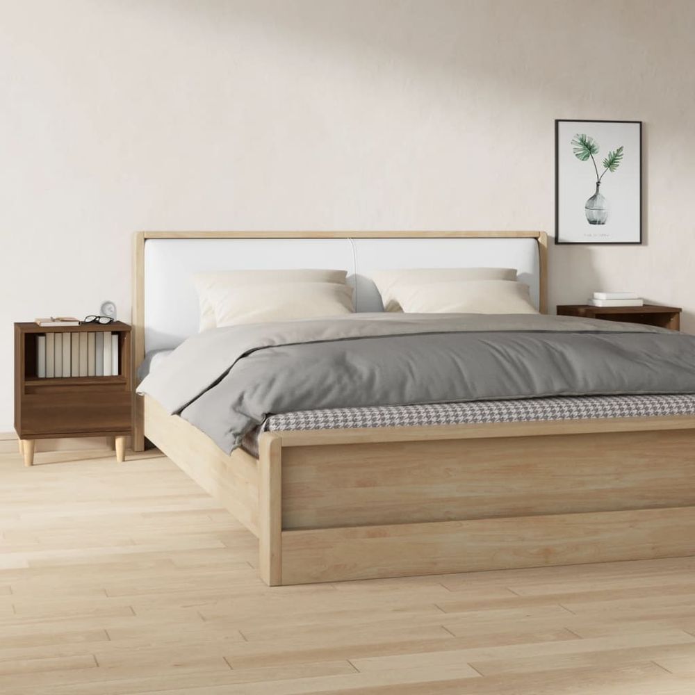 Bedside Cabinet White 40x35x50 cm vidaXL by vidaXL