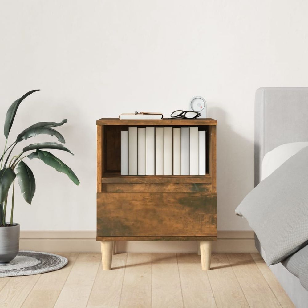 Bedside Cabinet White 40x35x50 cm vidaXL by vidaXL