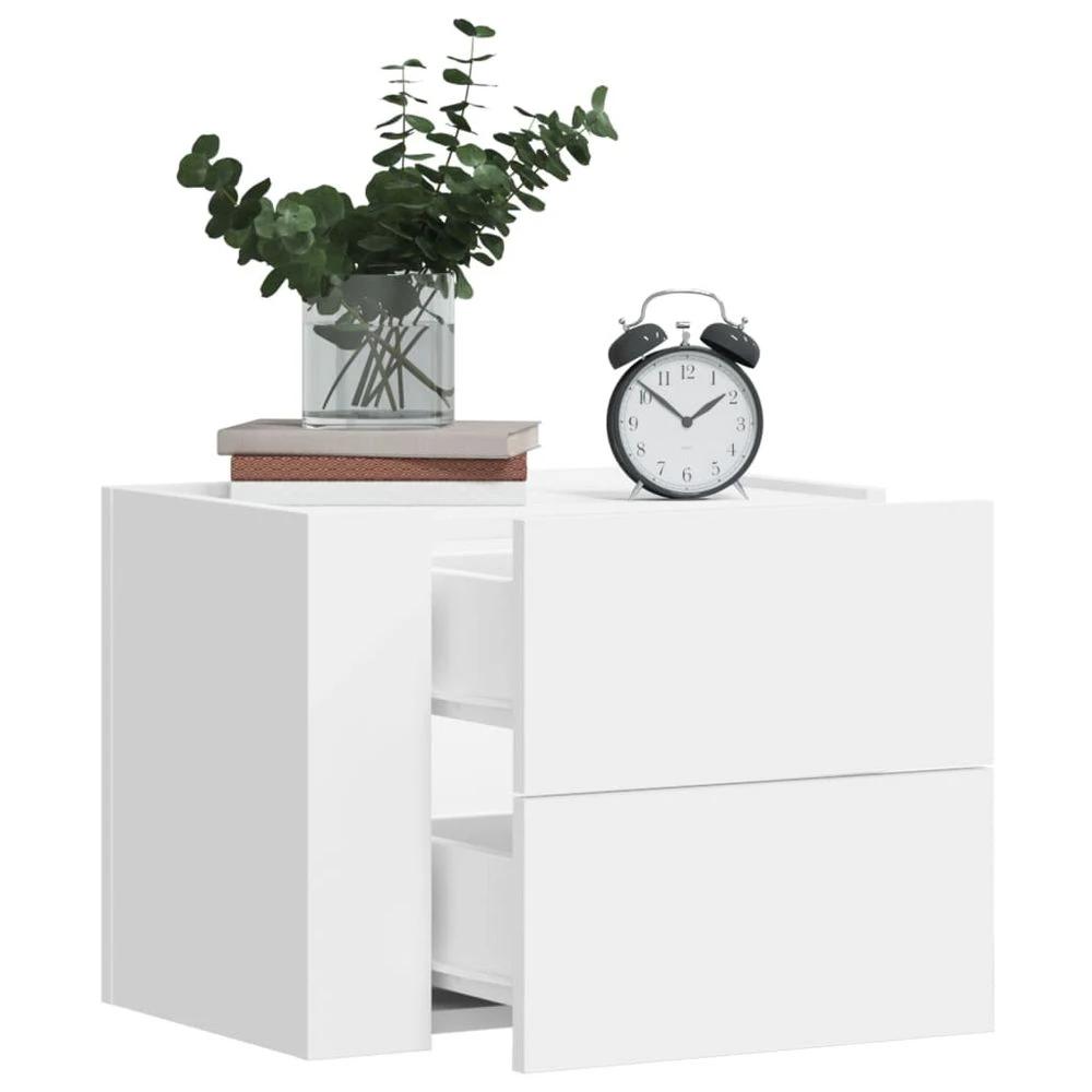 Wall-mounted Bedside Cabinet White 45x30x35 cm by vidaXL