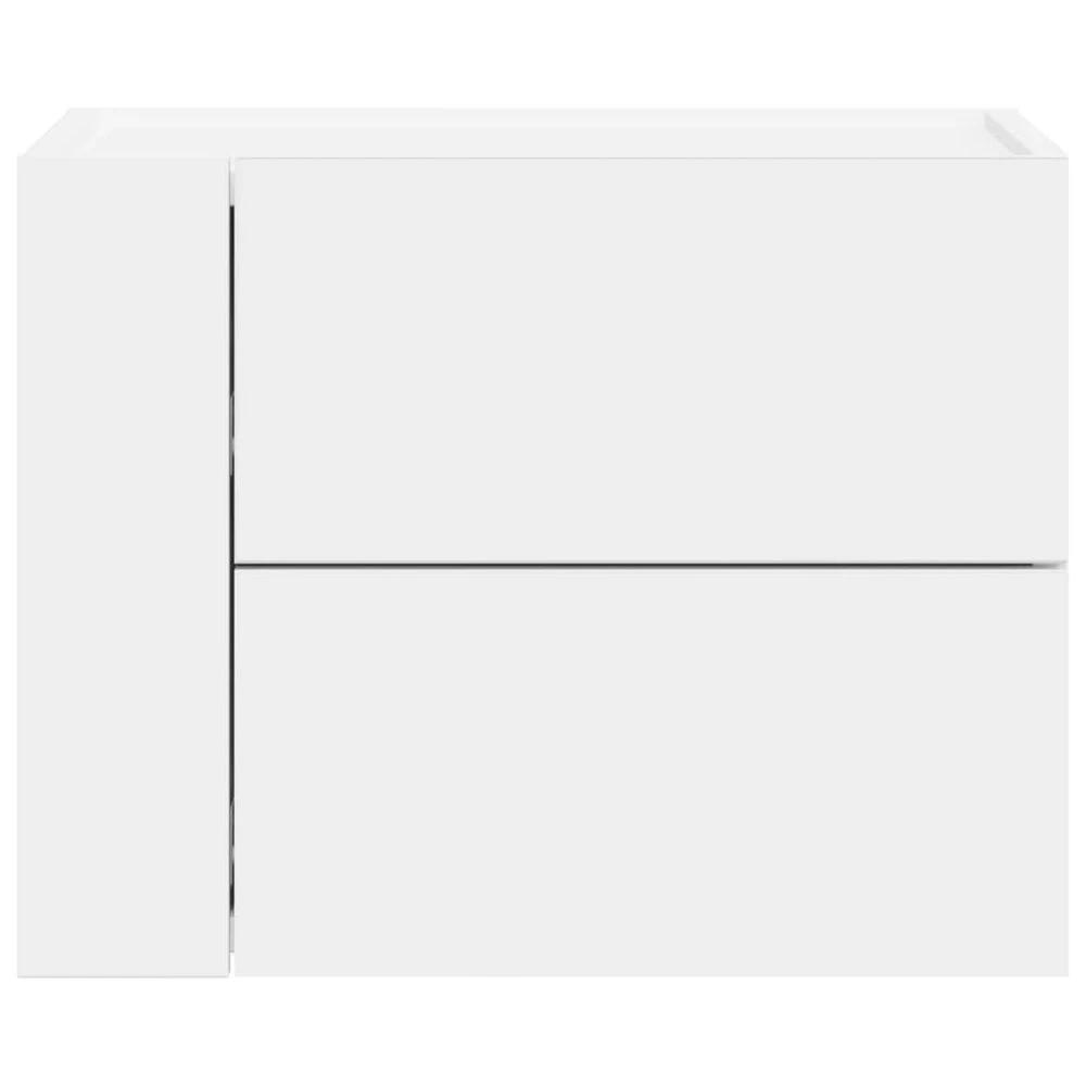 Wall-mounted Bedside Cabinet White 45x30x35 cm - Bedside Table from vidaXL