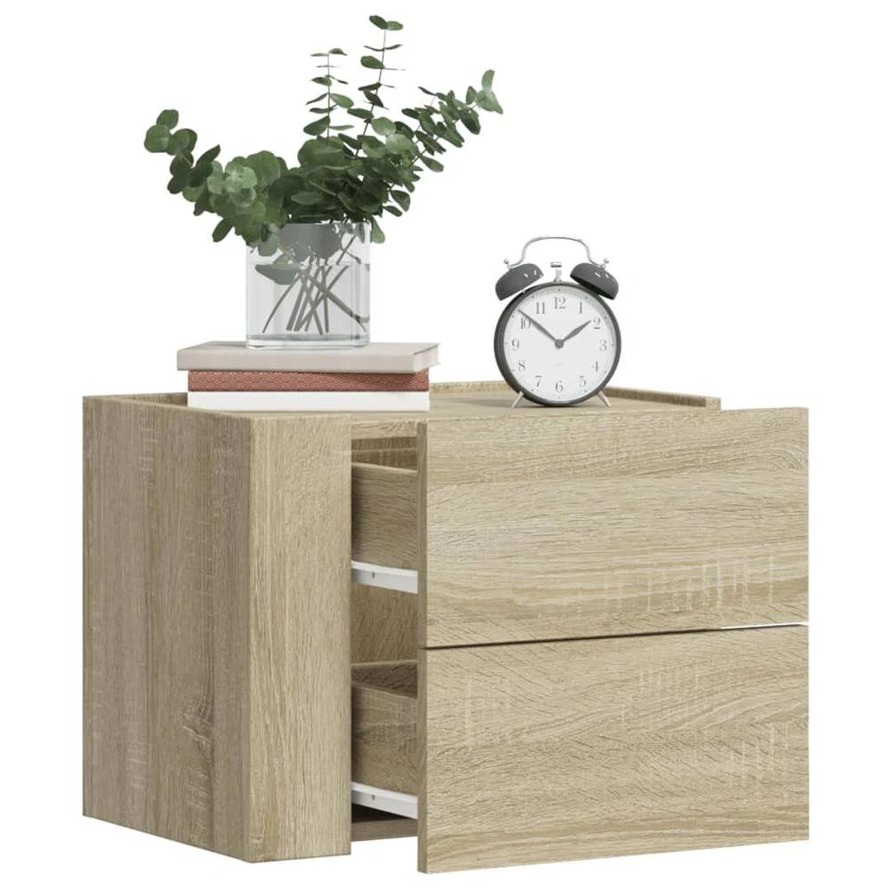 Wall-mounted Bedside Cabinet White 45x30x35 cm - Bedside Table from vidaXL
