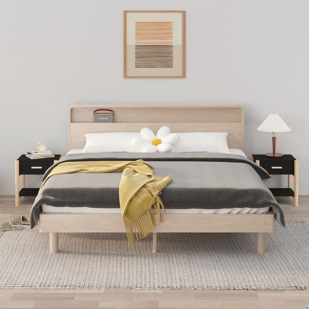 Bedside Table White 42x38x45 cm vidaXL Engineered Wood by vidaXL