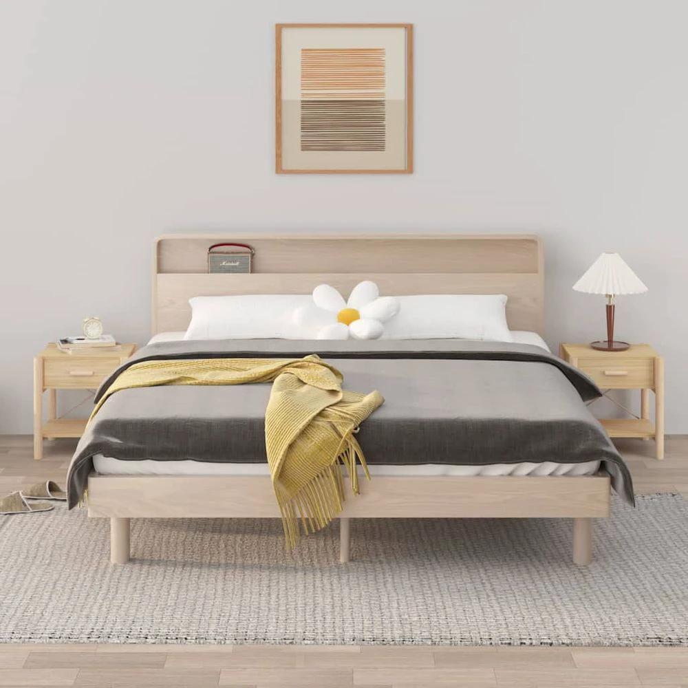 Bedside Table White 42x38x45 cm vidaXL Engineered Wood by vidaXL