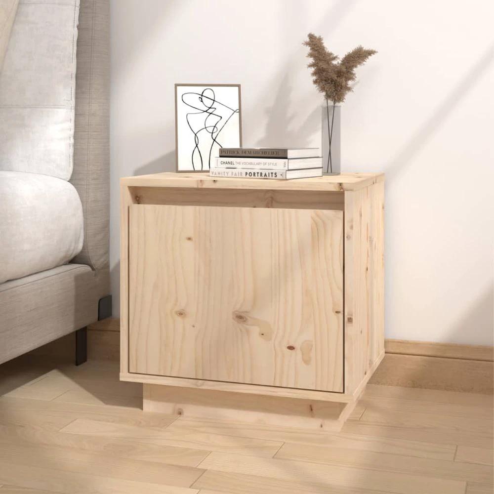Bedside Cabinet 40x30x40 cm vidaXL Solid Wood Pine by vidaXL