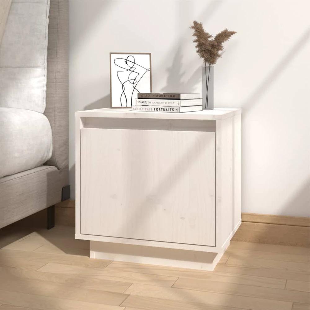 Bedside Cabinet 40x30x40 cm vidaXL Solid Wood Pine by vidaXL