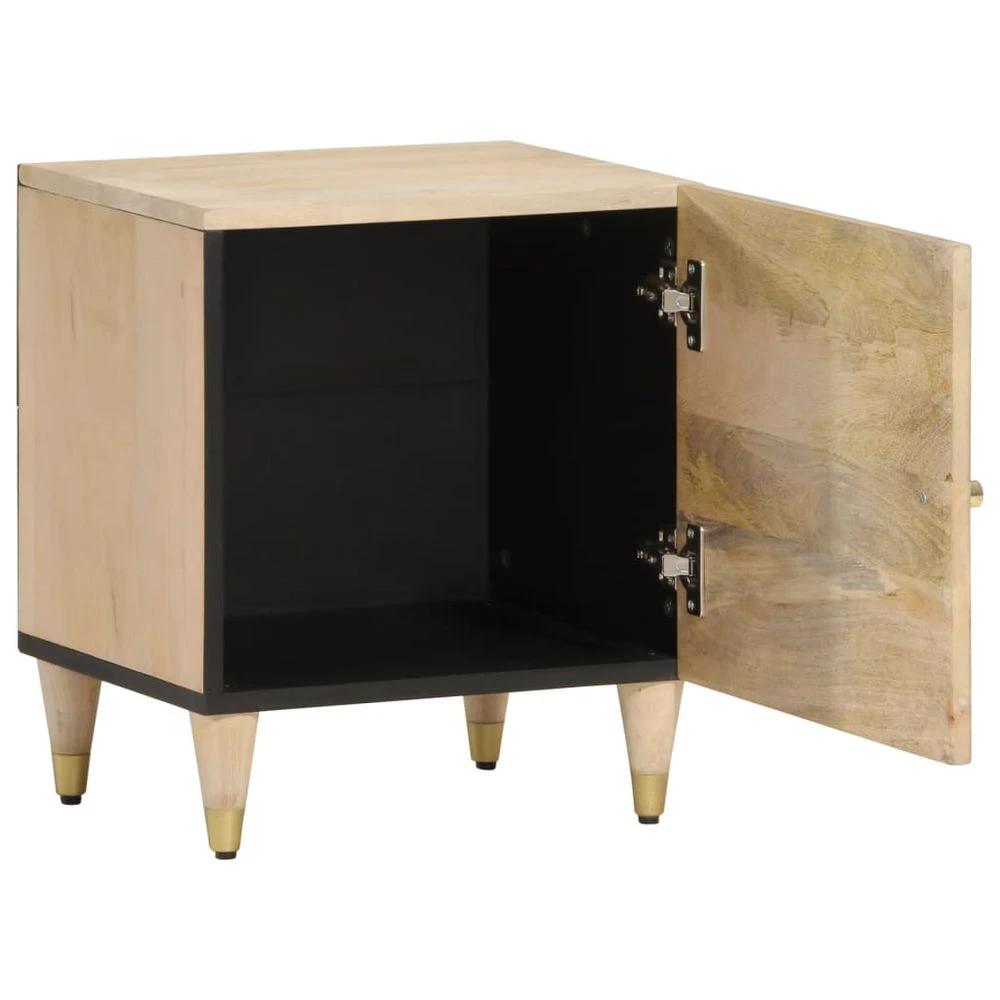 vidaXL Bedside Cabinet 40x33x46 cm vidaXL Solid Wood Mango - Nightstands Bedside Table