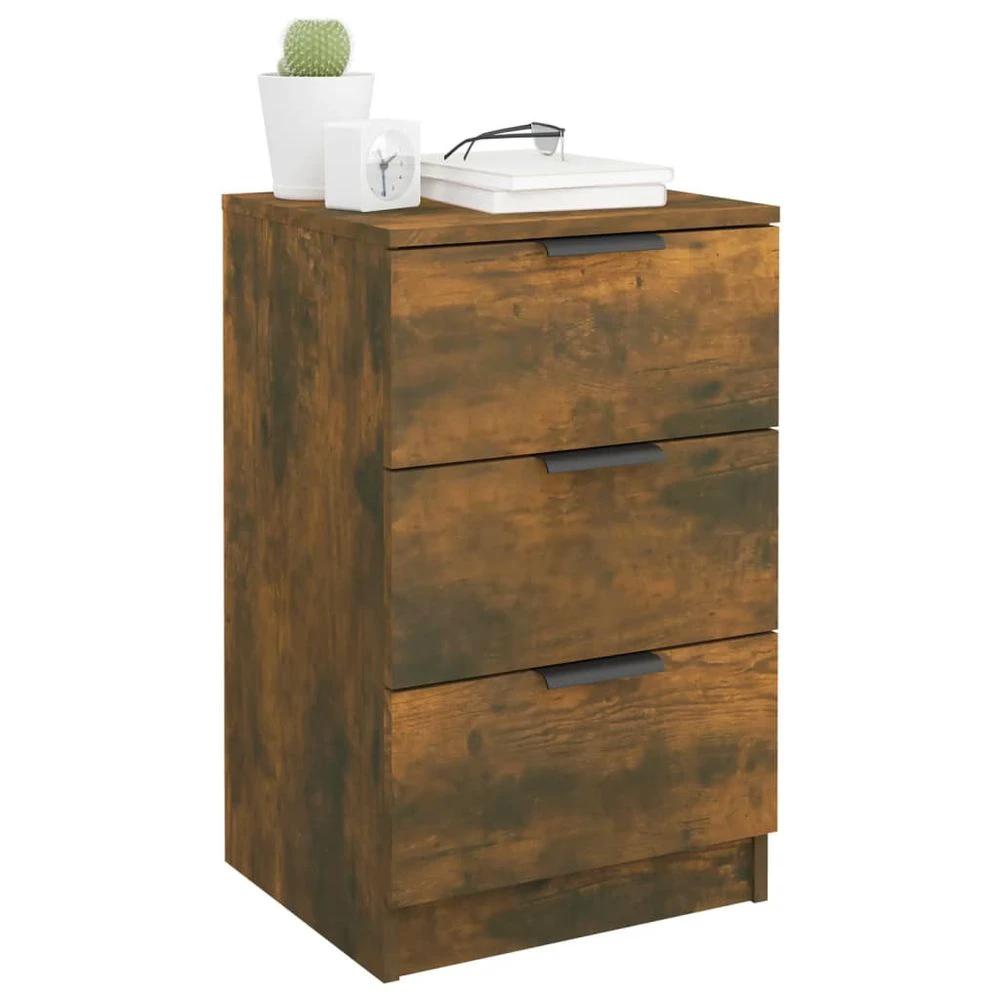 Bedside Cabinet Smoked Oak 40x36x65 cm vidaXL by vidaXL