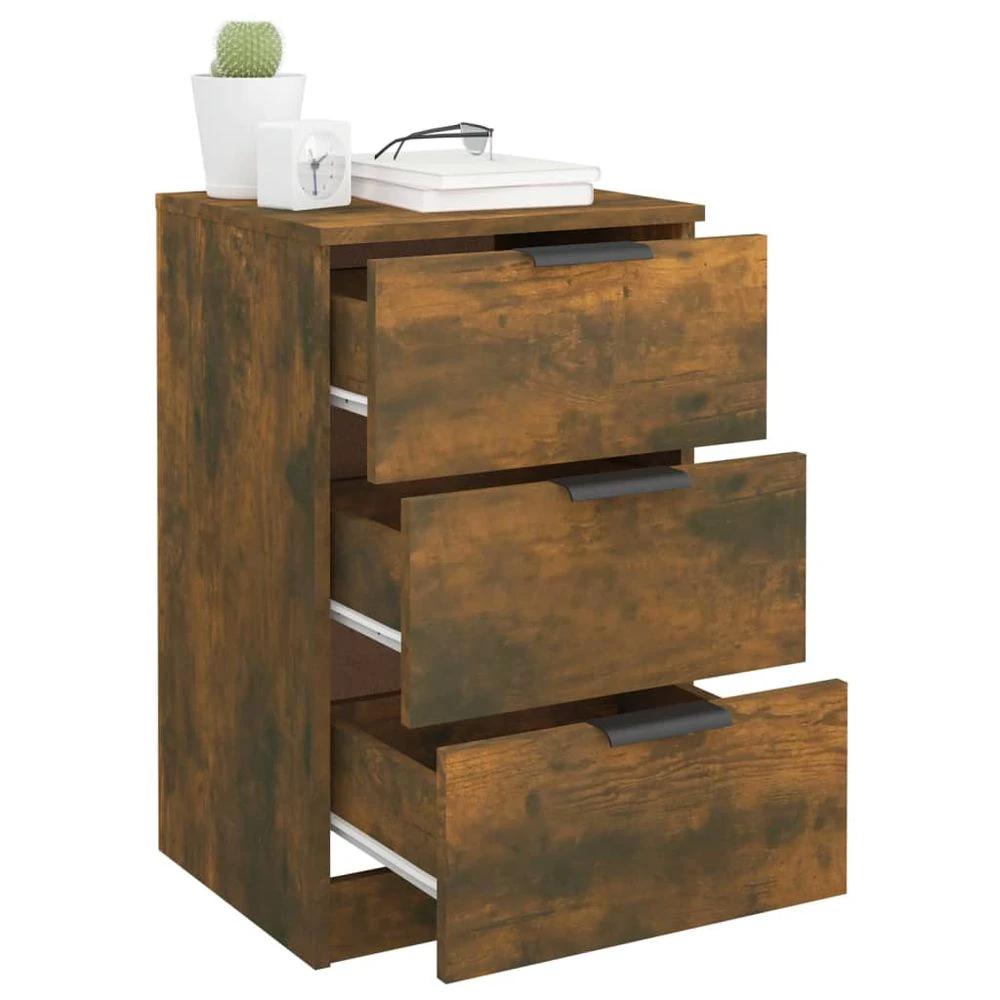 Bedside Cabinet Smoked Oak 40x36x65 cm vidaXL by vidaXL