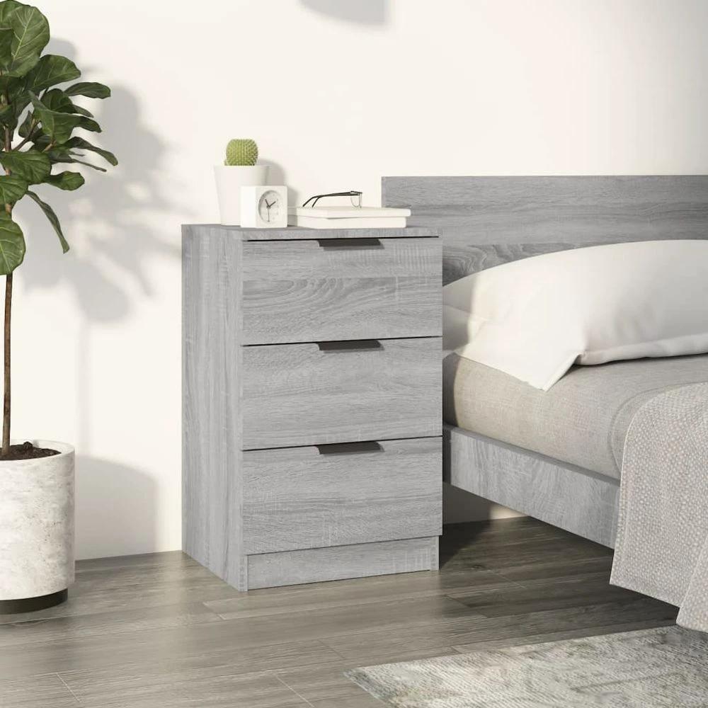 Bedside Cabinet Smoked Oak 40x36x65 cm vidaXL by vidaXL