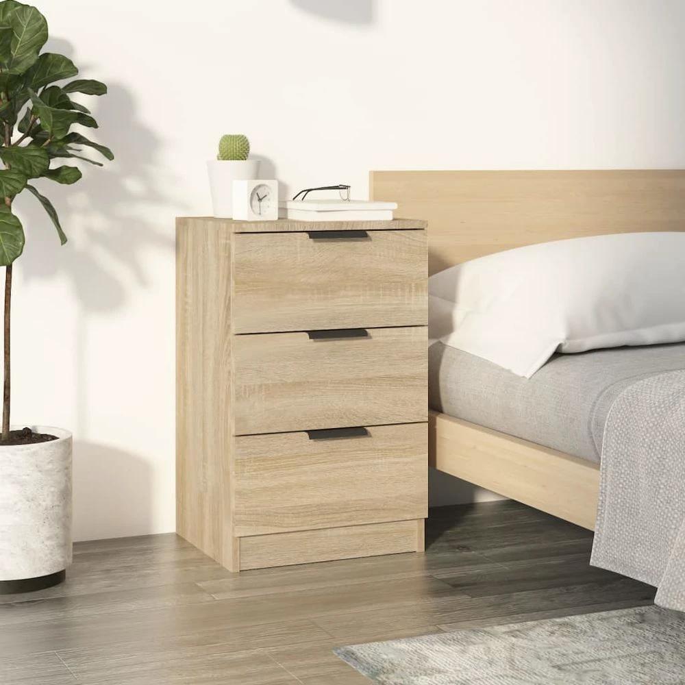 Bedside Cabinet Smoked Oak 40x36x65 cm vidaXL by vidaXL