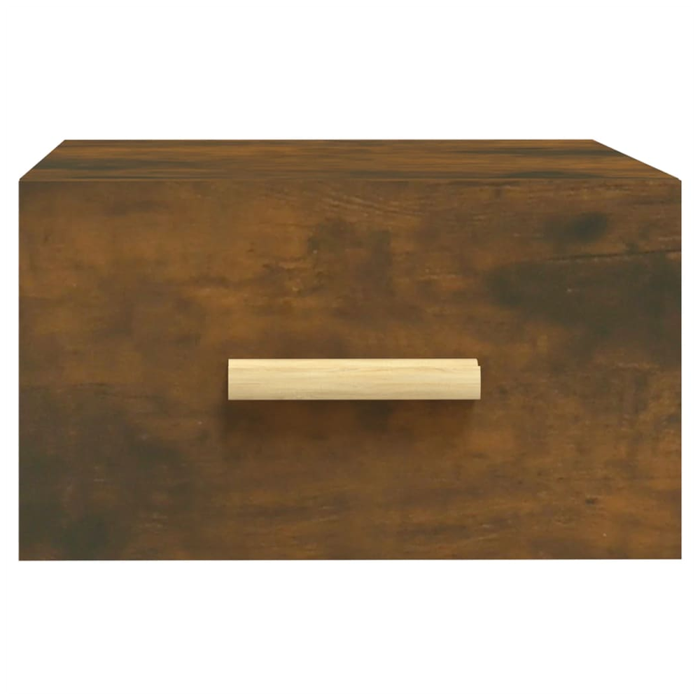 Wall-mounted Bedside Cabinets 2 pcs Smoked Oak 35x35x20 cm by vidaXL