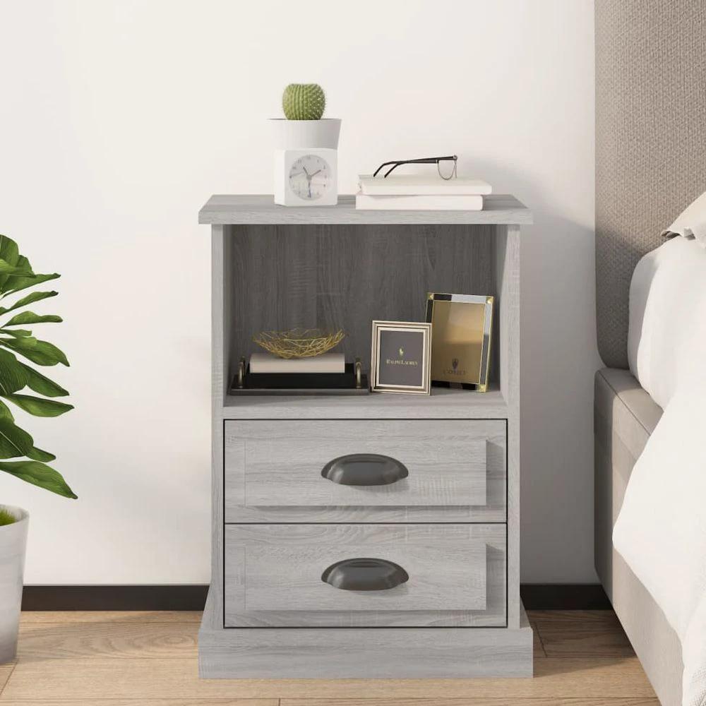 vidaXL Bedside Cabinet White 43x36x60 cm vidaXL - Nightstands Bedside Table