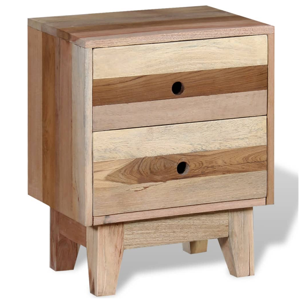 vidaXL Bedside Cabinet 30x40x50cm vidaXL Solid Reclaimed Wood - Nightstands Bedside Table