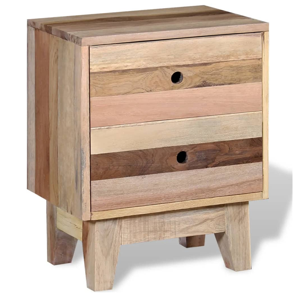 vidaXL Bedside Cabinet 30x40x50cm vidaXL Solid Reclaimed Wood - Nightstands Bedside Table
