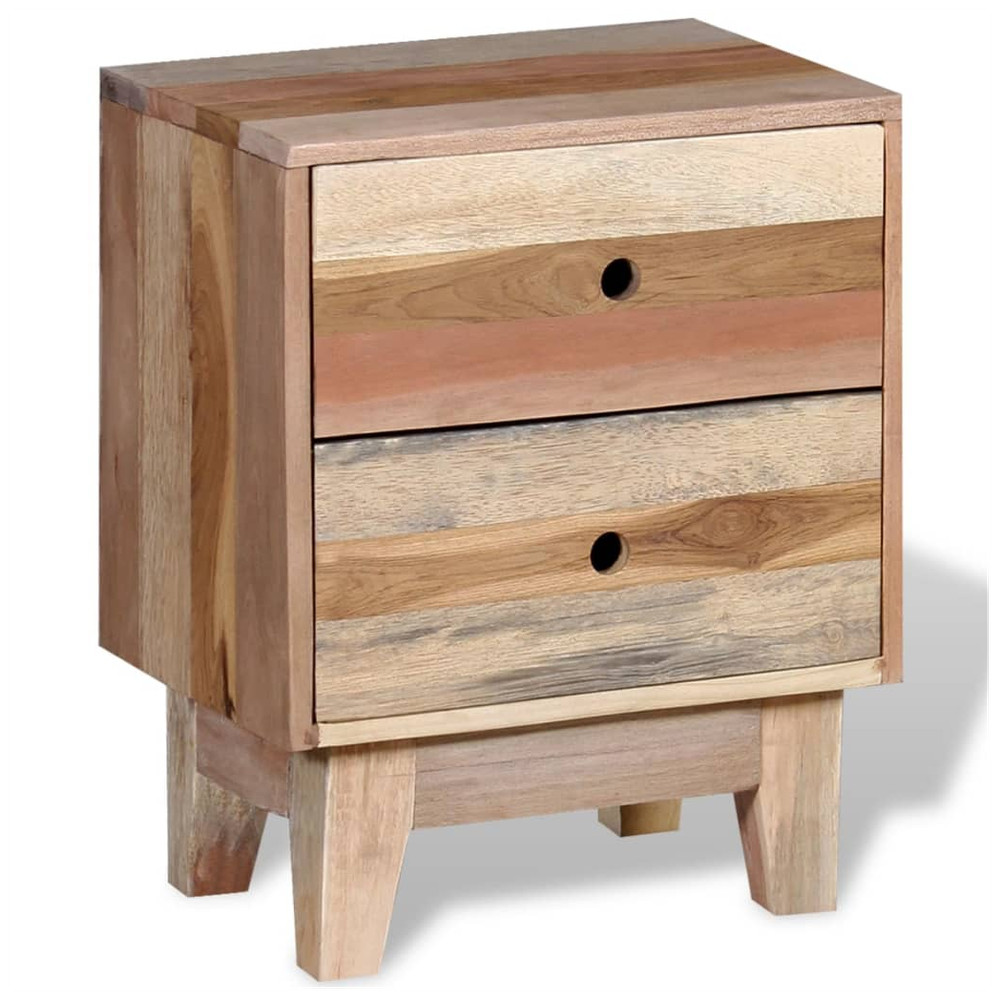 vidaXL Bedside Cabinet 30x40x50cm vidaXL Solid Reclaimed Wood - Nightstands Bedside Table