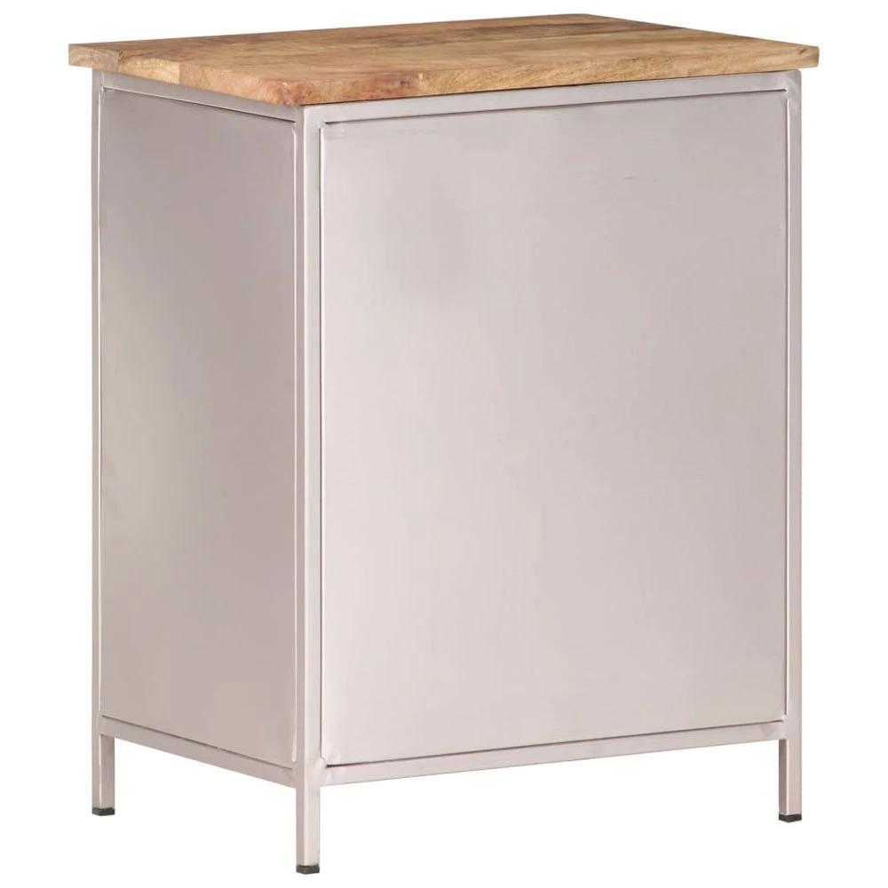 vidaXL Bedside Cabinet 40x30x50 cm vidaXL Rough Mango Wood - Nightstands Bedside Table