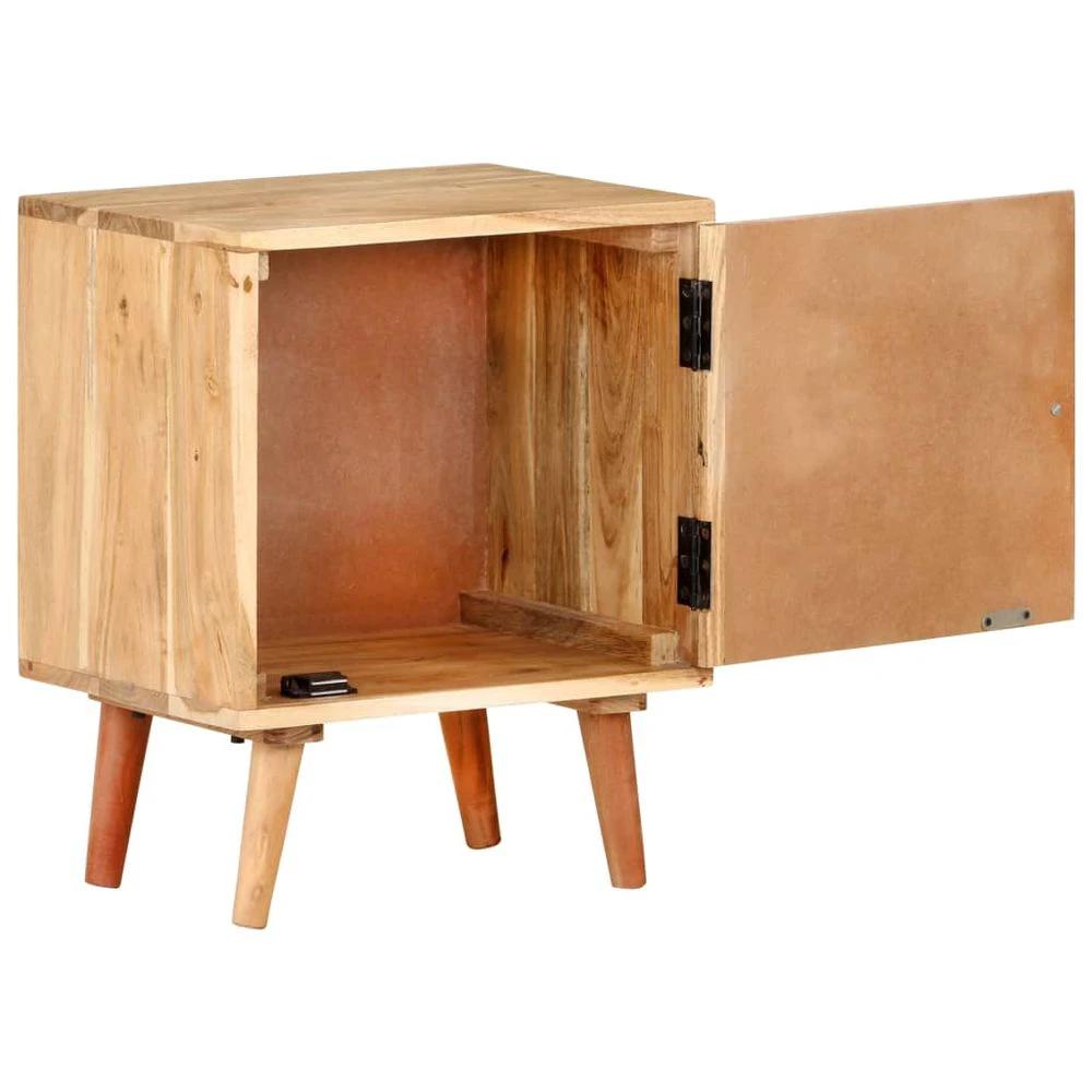 vidaXL Bedside Cabinet 40x30x50 cm vidaXL Solid Acacia Wood - Nightstands Bedside Table