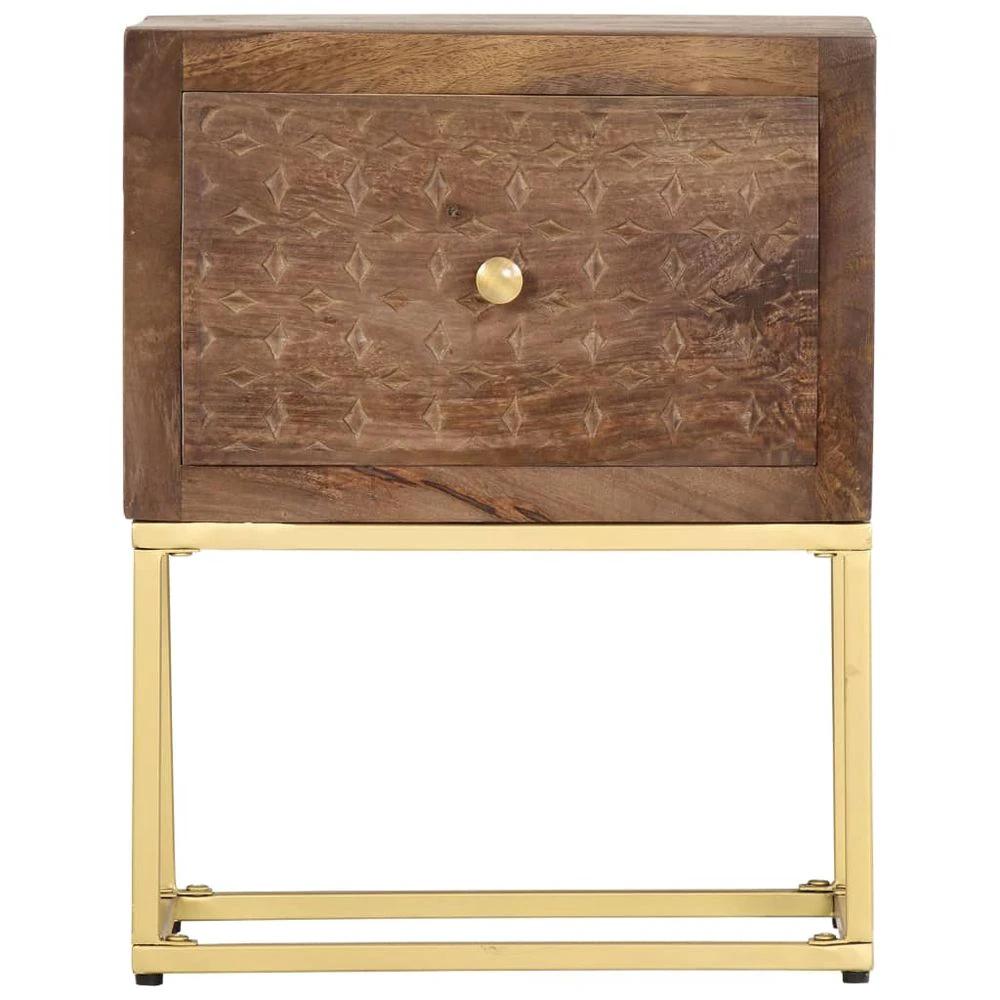 Bedside Cabinet 40x30x50 cm vidaXL Solid Mango Wood by vidaXL
