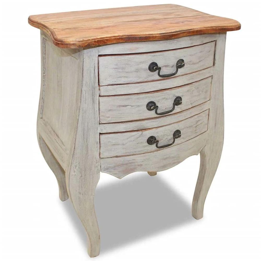 Bedside Cabinet Solid Reclaimed Wood vidaXL 48x35x64 cm by vidaXL