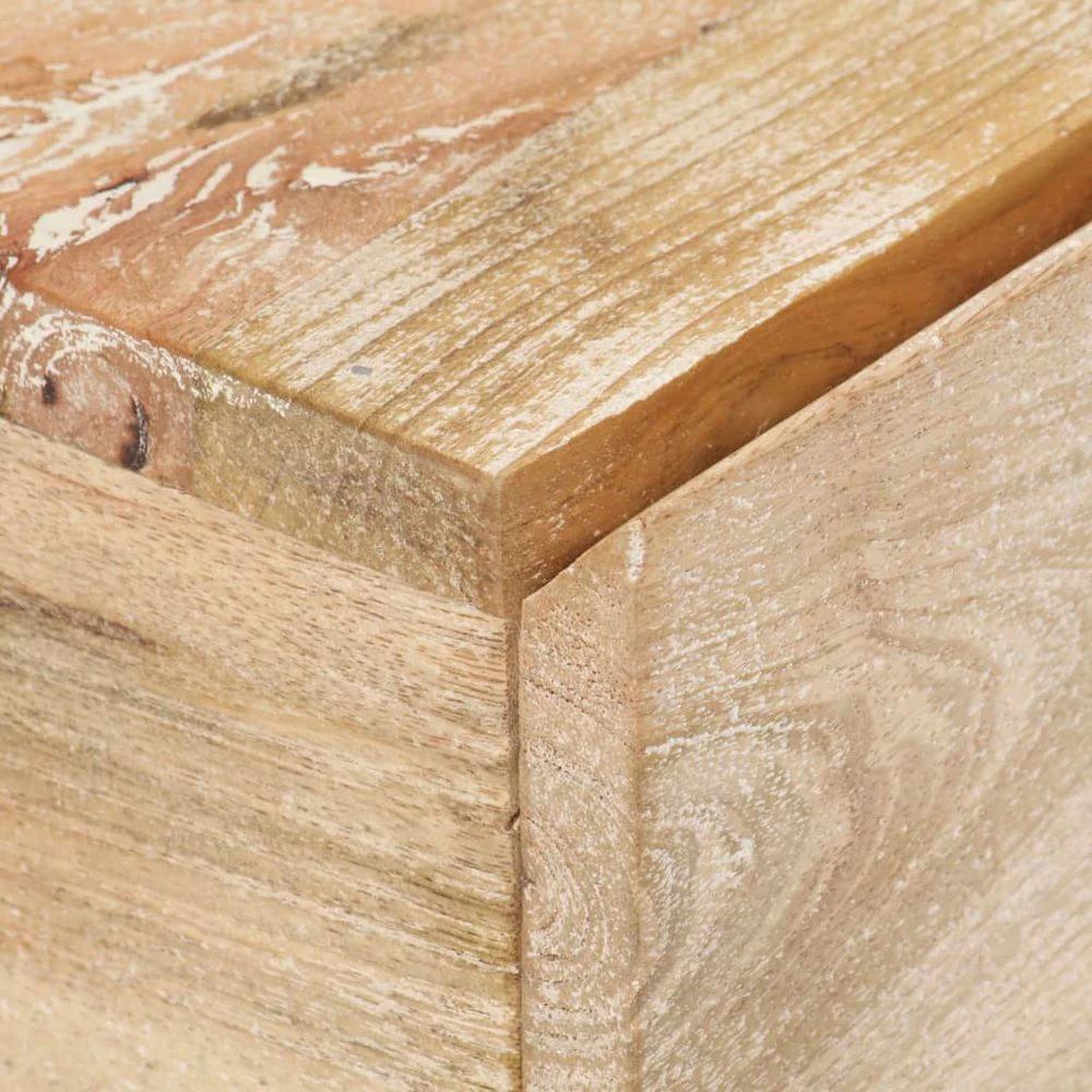 Bedside Table 40x30x50 cm Solid Mango Wood vidaXL by vidaXL