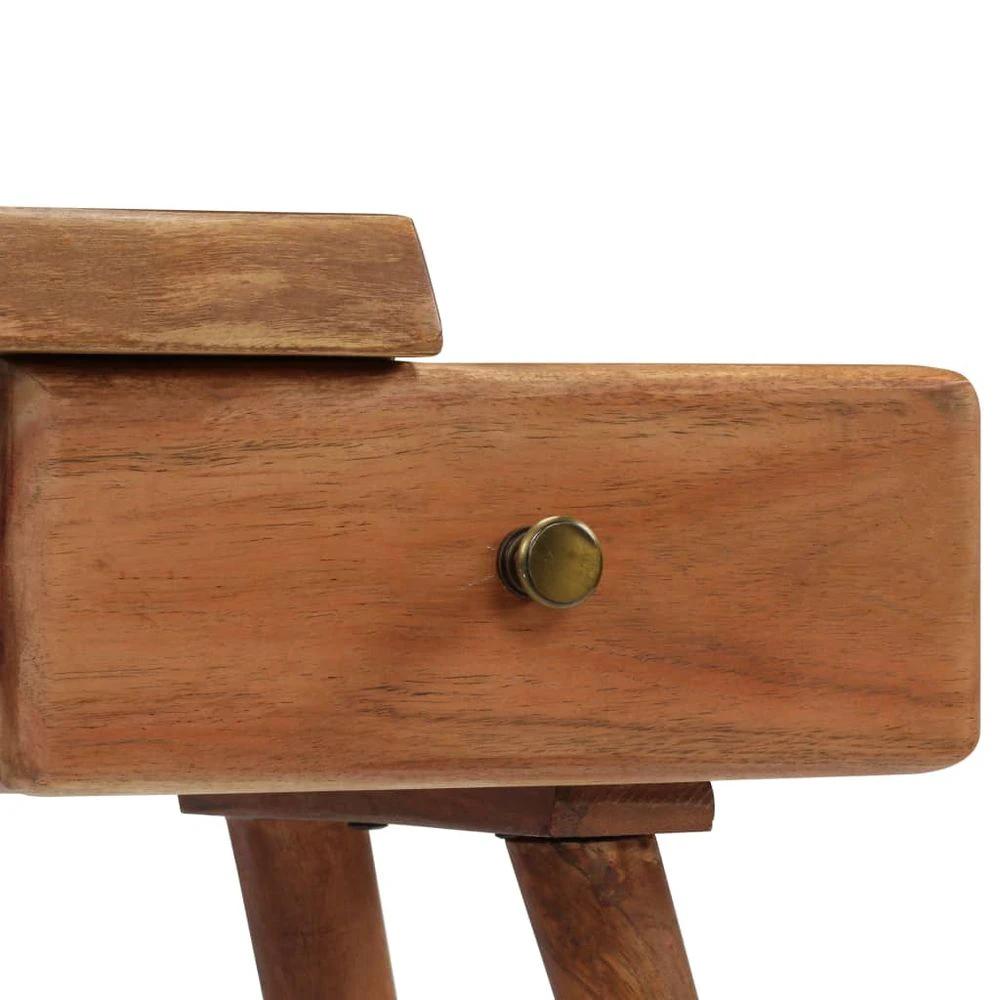 Bedside Table Solid Acacia Wood vidaXL 45x32x55 cm by vidaXL