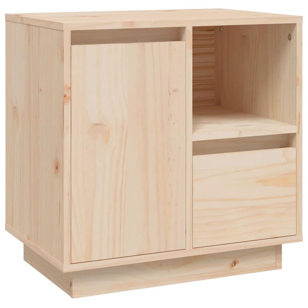 Bedside Cabinet 50x34x50 cm vidaXL Solid Wood Pine by vidaXL