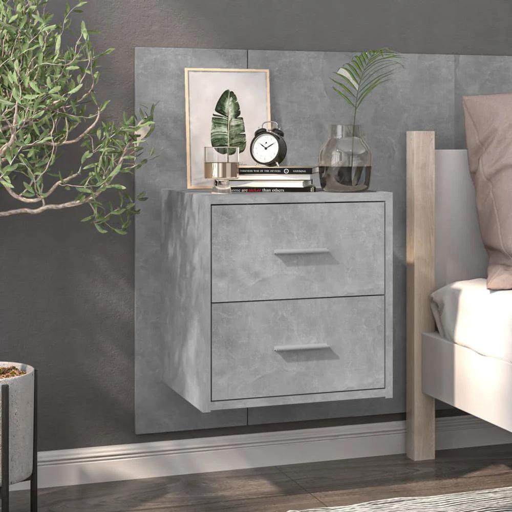 Wall-mounted Bedside Cabinet Brown Oak by vidaXL