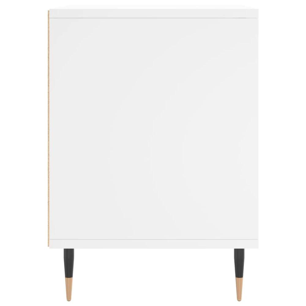 vidaXL Bedside Cabinet White 40x35x50 cm vidaXL Engineered Wood - Nightstands Bedside Table