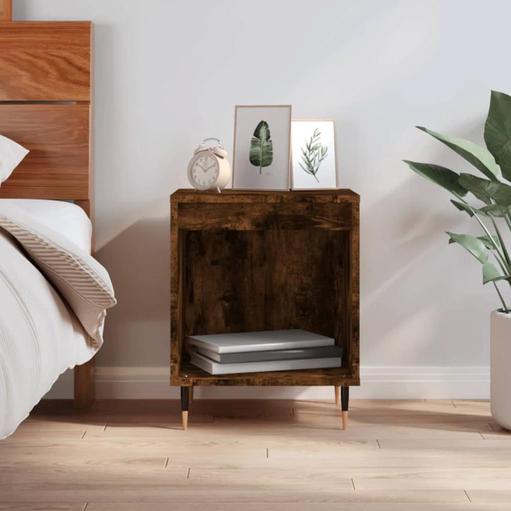 Bedside Cabinet White 40x35x50 cm vidaXL Engineered Wood by vidaXL