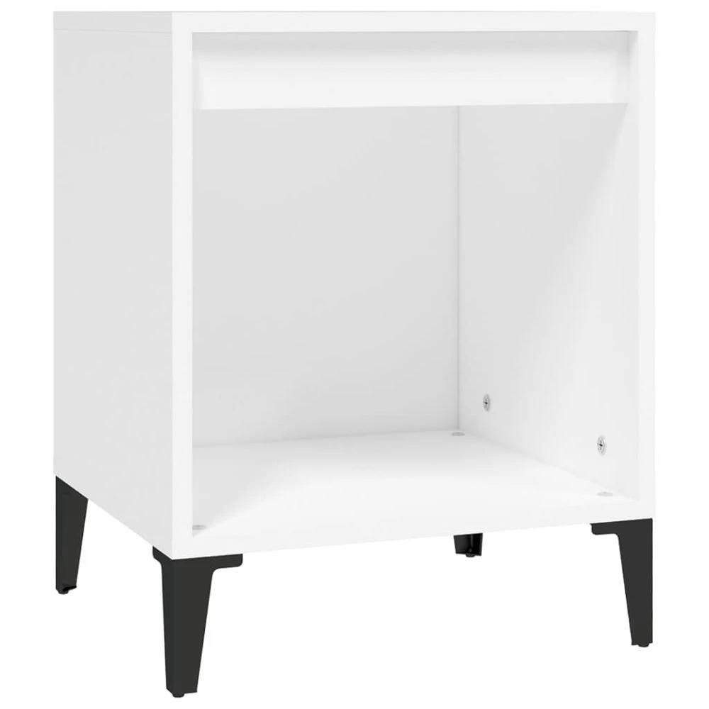 vidaXL Bedside Cabinet White 40x35x50 cm vidaXL - Nightstands Bedside Table