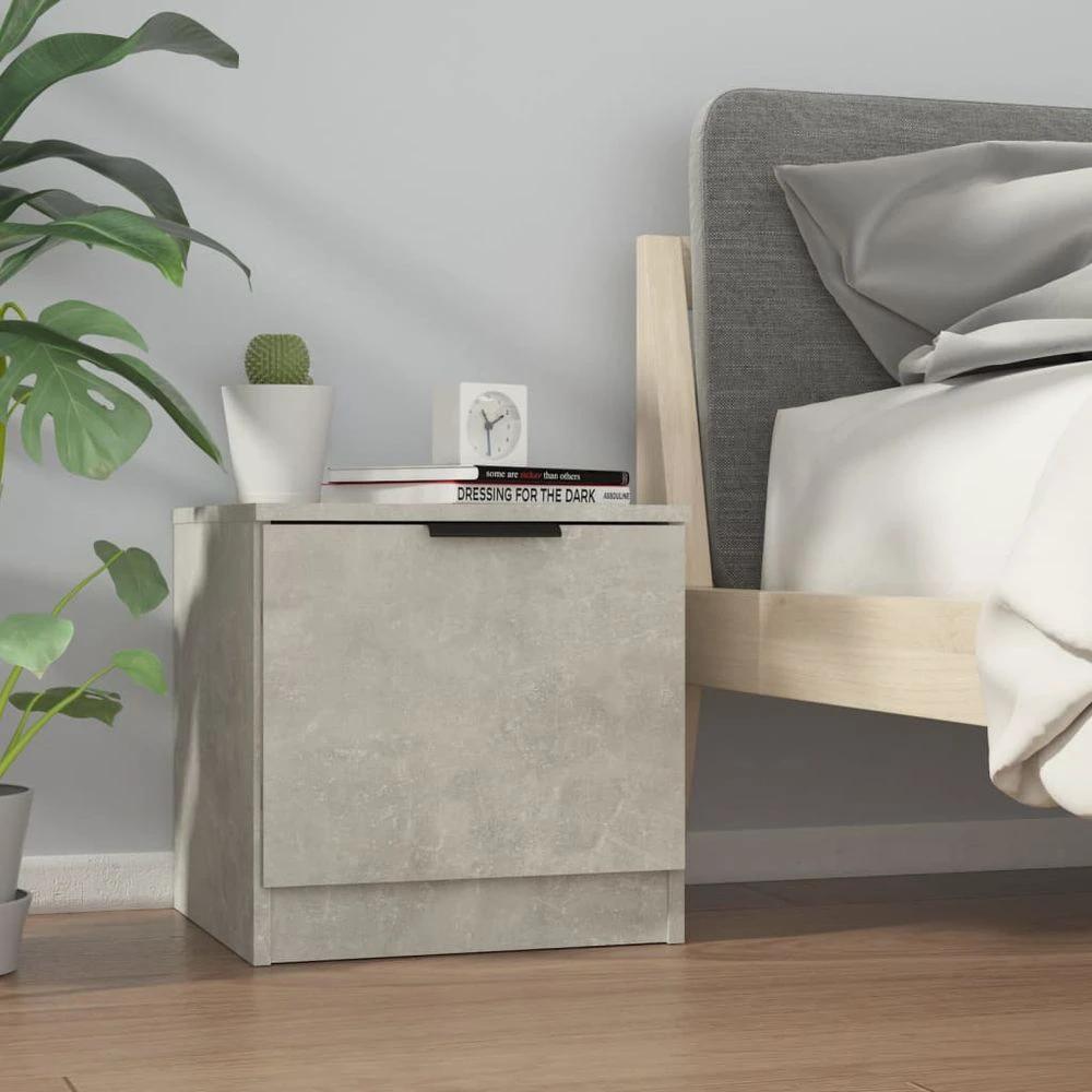 vidaXL Bedside Cabinet Smoked Oak 40x39x40 cm vidaXL - Nightstands Bedside Table