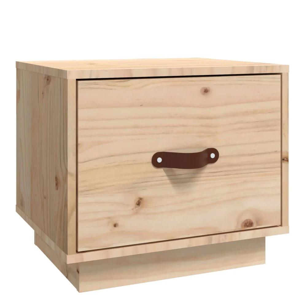 Bedside Cabinet 40x34x35 cm vidaXL Solid Wood Pine by vidaXL