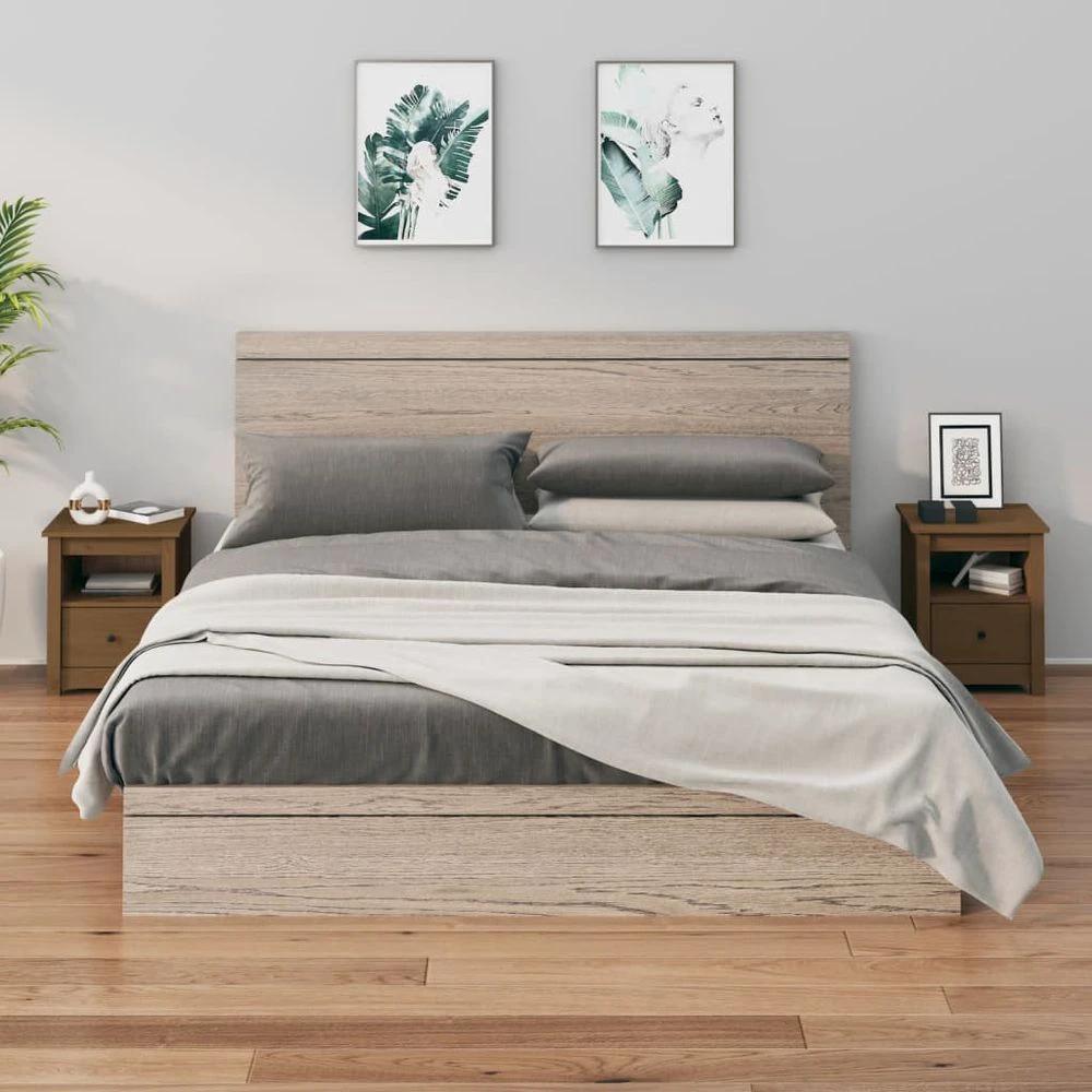 vidaXL Bedside Cabinet 40x35x49 cm vidaXL Solid Wood Pine - Nightstands Bedside Table