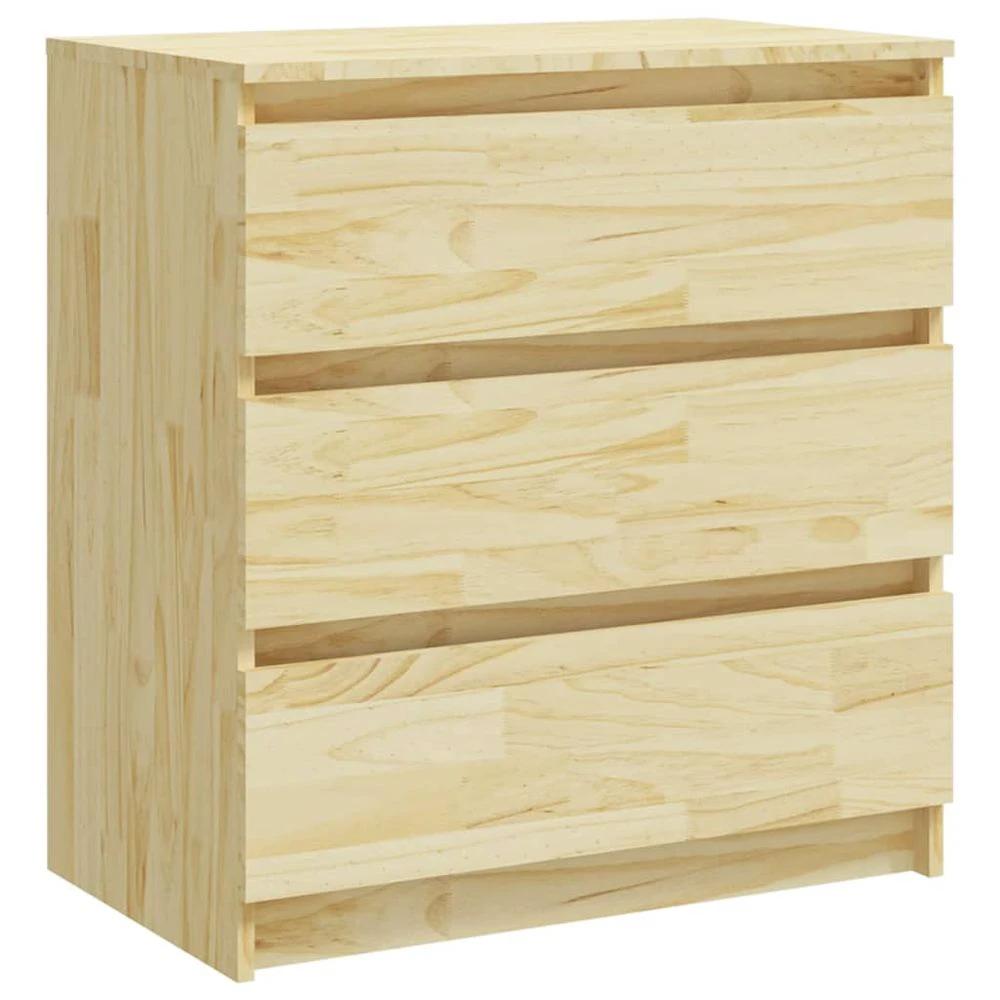 vidaXL Bedside Cabinet 60x36x64 cm vidaXL Solid Pinewood - Nightstands Bedside Table