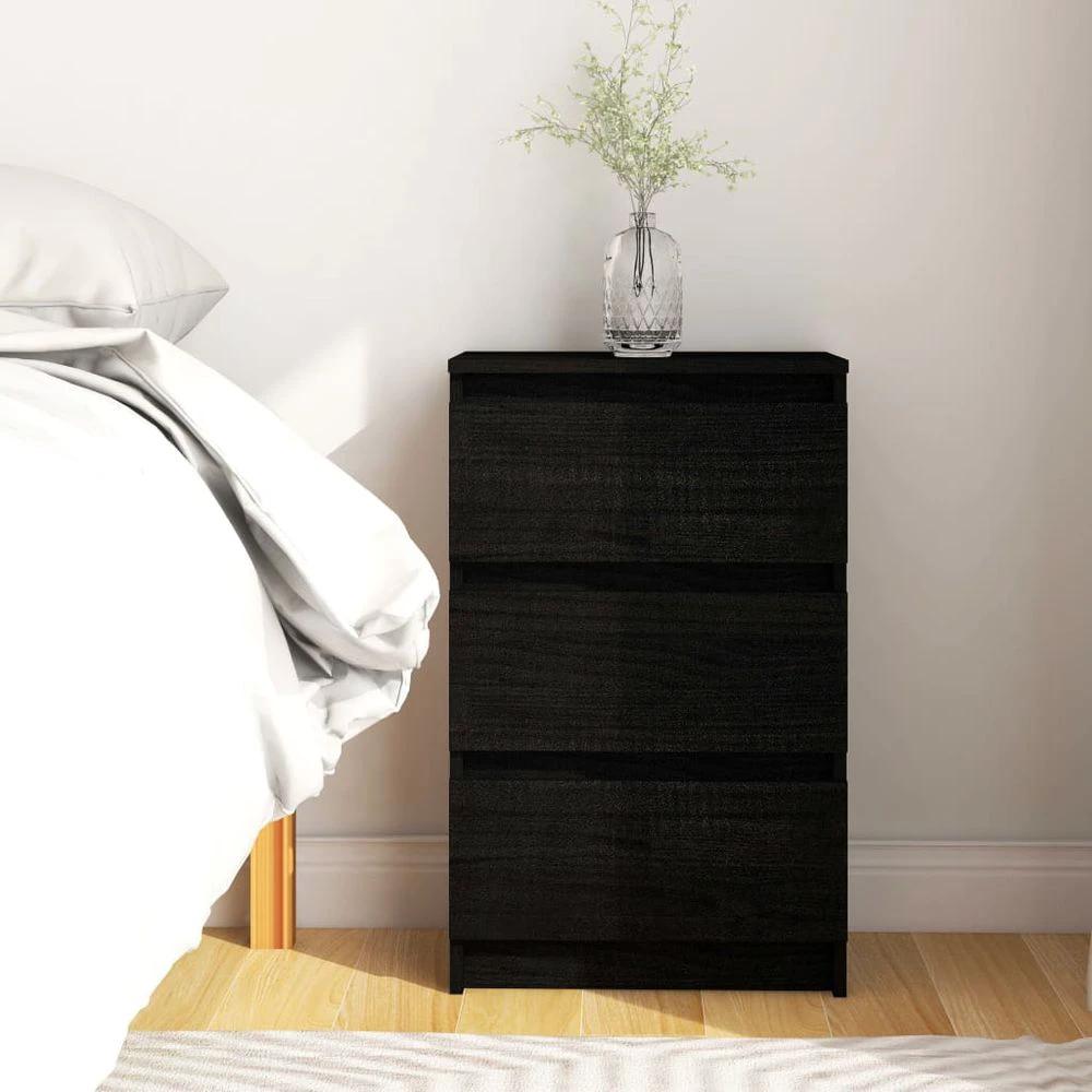 Bedside Cabinet 40x29.5x64 cm vidaXL Solid Pine Wood by vidaXL