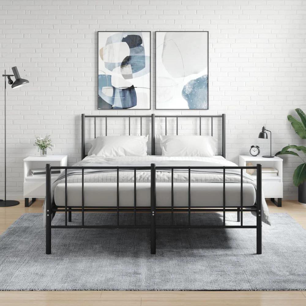 Bedside Cabinet White 40x35x50 cm vidaXL Engineered Wood by vidaXL