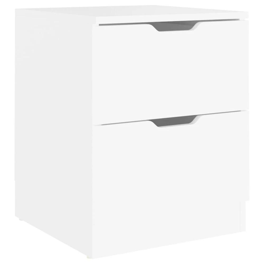 vidaXL Bedside Cabinet White 40x40x50 cm vidaXL Engineered Wood - Nightstands Bedside Table