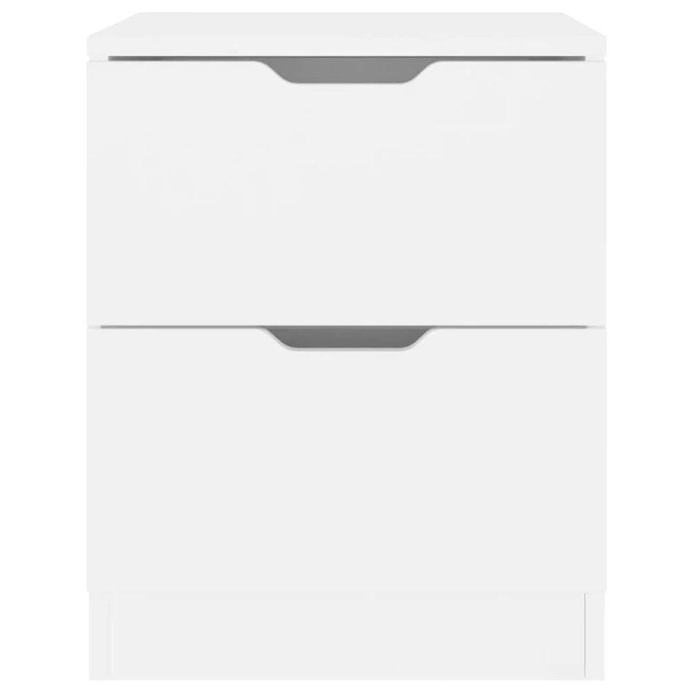 vidaXL Bedside Cabinet White 40x40x50 cm vidaXL Engineered Wood - Nightstands Bedside Table