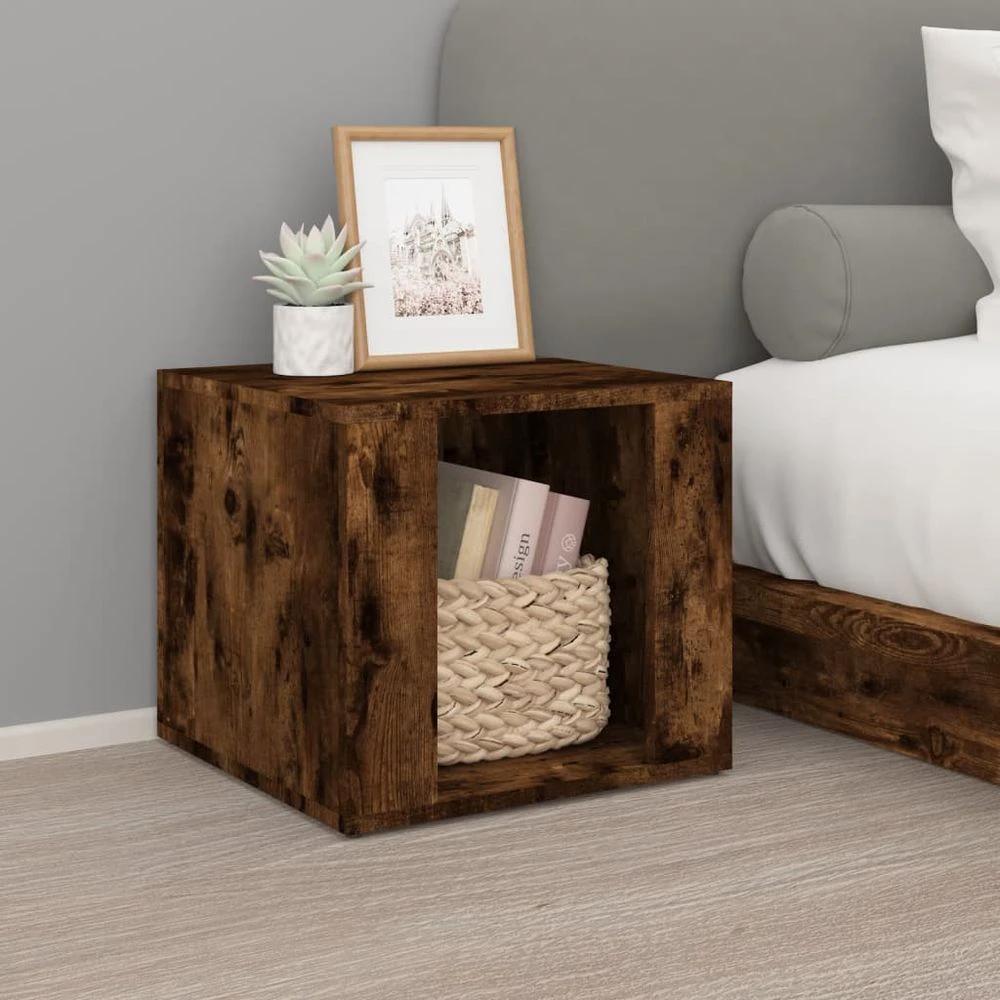 Bedside Table White 41x40x36 cm vidaXL Engineered Wood by vidaXL