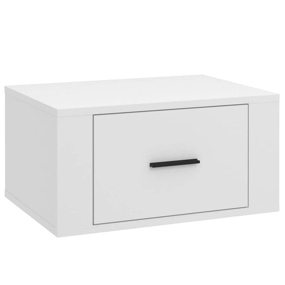 Wall-mounted Bedside Cabinet White 50x36x25 cm by vidaXL