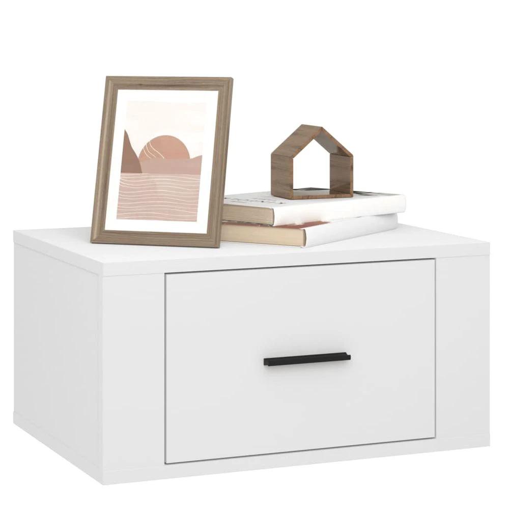 Wall-mounted Bedside Cabinet White 50x36x25 cm by vidaXL