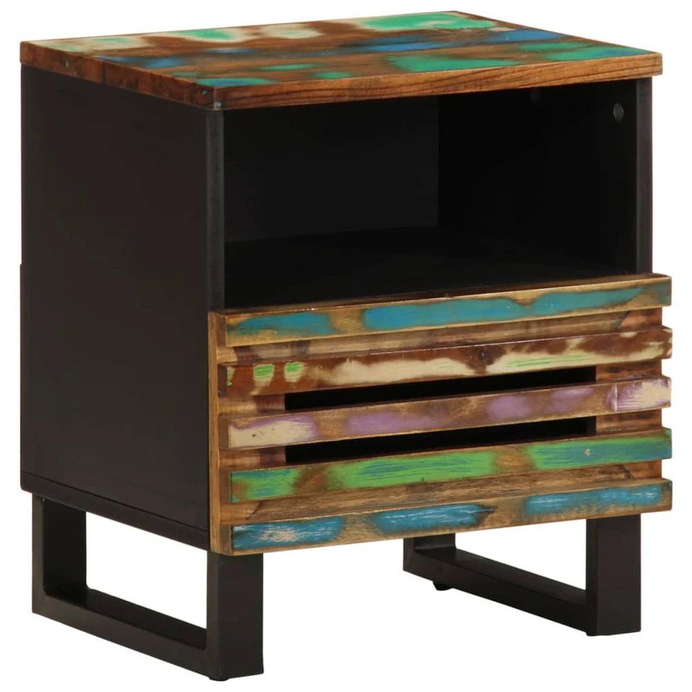 vidaXL Bedside Cabinets 2 pcs 40x33x46 cm vidaXL Solid Wood Rough Mango - Nightstands Bedside Table