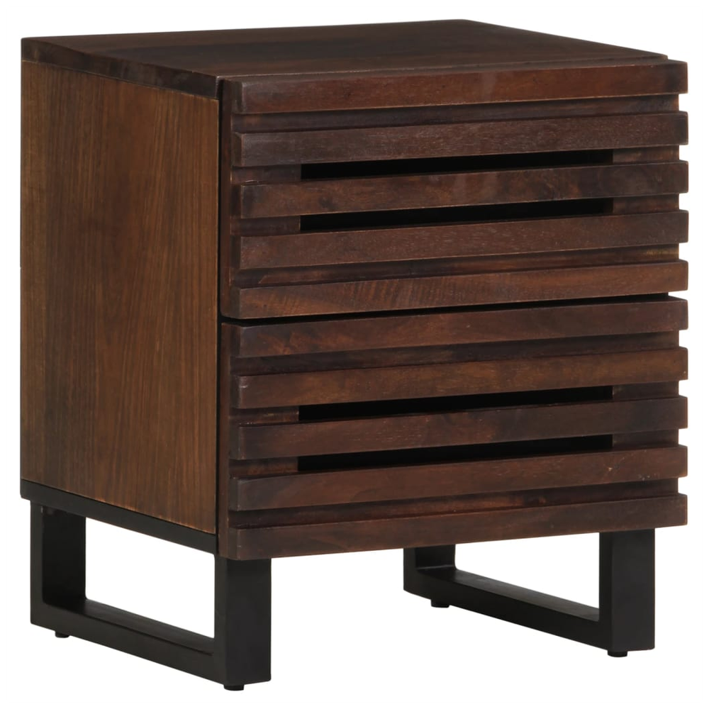 Bedside Cabinets 2 pcs 40x33x46 cm vidaXL Solid Wood Mango by vidaXL