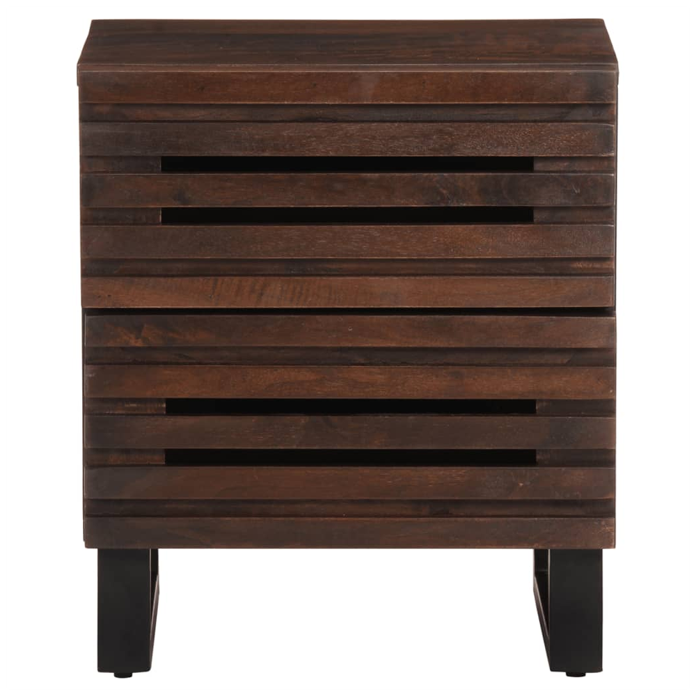 Bedside Cabinets 2 pcs 40x33x46 cm vidaXL Solid Wood Mango by vidaXL