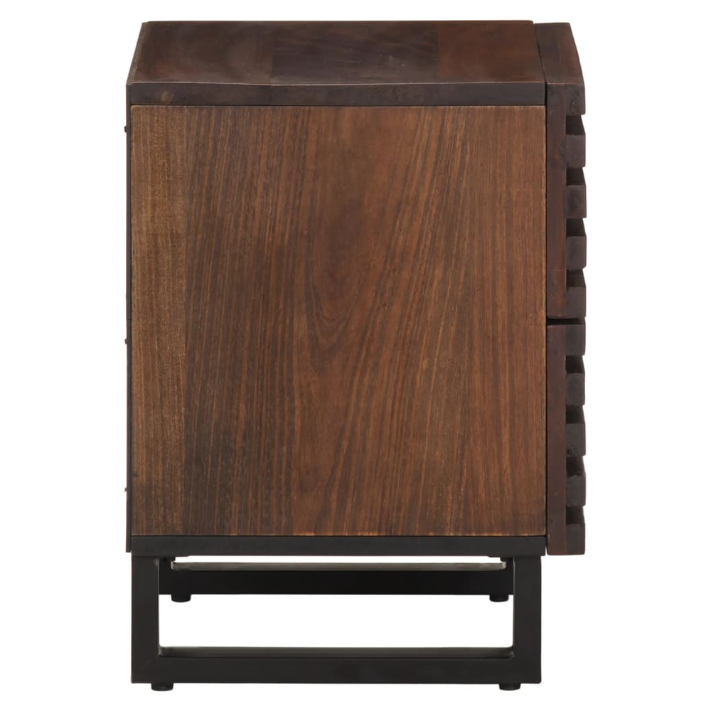 Bedside Cabinets 2 pcs 40x33x46 cm vidaXL Solid Wood Mango by vidaXL